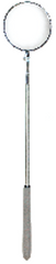 3-7/8'' Size - Round - 32-1/2'' Extended Length - Telescoping Pocket Mirror - Industrial Tool & Supply