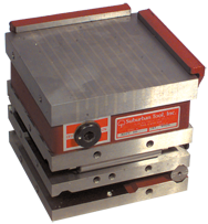 Fine Pole Compound Magnetic Sine Plate - #MSPC66FP; 6 x 6 x 5-3/8'' - Industrial Tool & Supply