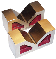 #VB225MCI - 5 x 2-1/2 x 2'' - V-Block - No Clamps - Industrial Tool & Supply