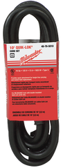 #48-76-5010 - Fits: Most Milwaukee 2-Wire Quik-Lok Cord Sets @ 10' - Replacement Cord - Industrial Tool & Supply
