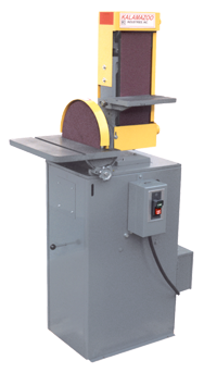 6" x 48" Belt and 12" Disc Floor Standing Combination Sander 3HP; 3PH - Industrial Tool & Supply