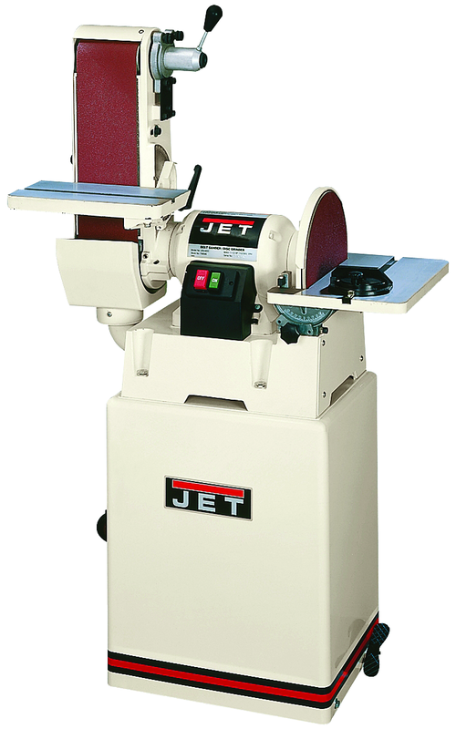 #JSG-6CS Closed Stand Combination Belt/Disc Sander; 6" x 48" Belt; 12" Disc; 1.5HP 115/230V 1PH Prewired 115V Motor; 277 lbs. - Industrial Tool & Supply