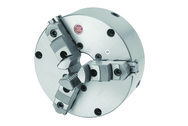 12" 3-Jaw Self Centering Scroll Chuck; Adjustable Style; Forged Steel; Top Reversible Jaws - Industrial Tool & Supply