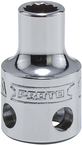 Proto® Tether-Ready 3/8" Drive Socket 1/4" - 12 Point - Industrial Tool & Supply