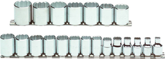 Proto® 3/8" Drive 21 Piece Metric Socket Set - 12 Point - Industrial Tool & Supply