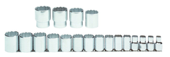 Proto® 1/2" Drive 19 Piece Socket Set - 12 Point - Industrial Tool & Supply
