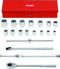 Proto® 3/4" Drive 20 Piece Socket Set - 12 Point - Industrial Tool & Supply