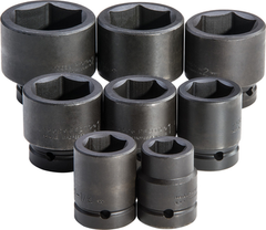 Proto® 1" Drive 8 Piece Impact Socket Set - 6 Point - Industrial Tool & Supply