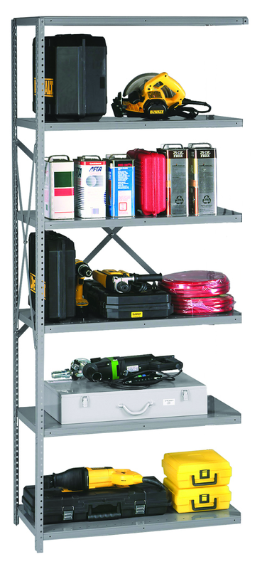 48 x 24 x 87" - 22 Gauge - Heavy Duty Industrial Shelving Adder Unit - Industrial Tool & Supply