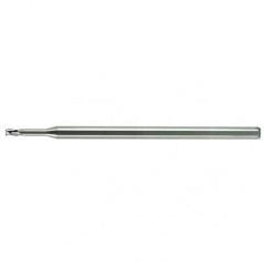 .075 x 1/8 x .112 LOC x 2-1/2 OAL (.375'' Reach) 3 Flute Miniature Solid Carbide End Mill-Uncoated - Industrial Tool & Supply