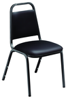 Standard Stack Chair -- 3/4" Square 19-Gauge Steel Tubing/Non-marring Plastic Glides - Industrial Tool & Supply