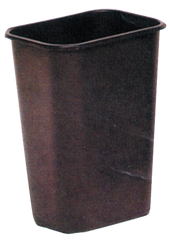 Waste Basket - Large Rectangular Black - Industrial Tool & Supply