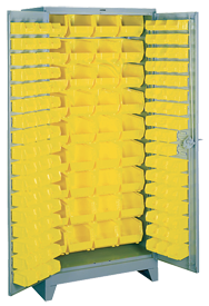 36 x 21 x 82'' (136 Bins Included) - Bin Storage Cabinet - Industrial Tool & Supply