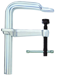 Steel L-Clamp - 5-1/2'' Throat Depth, 60'' Max. Opening - Industrial Tool & Supply
