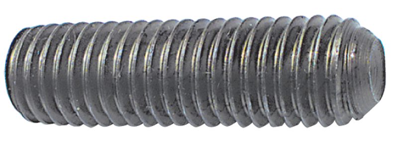 M20 - 2.50 x 60mm - Black Finish Heat Treated Alloy Steel - Socket Set Screws - Cup Point - Industrial Tool & Supply