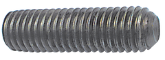 M20 - 2.50 x 60mm - Black Finish Heat Treated Alloy Steel - Socket Set Screws - Cup Point - Industrial Tool & Supply