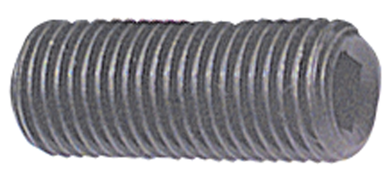 3/8-24 x 1-1/4 - Black Finish Heat Treated Alloy Steel - Socket Set Screws - Cup Point - Industrial Tool & Supply