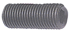 3/8-24 x 1-1/4 - Black Finish Heat Treated Alloy Steel - Socket Set Screws - Cup Point - Industrial Tool & Supply