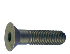 5/16-24 x 1/2 - Black Finish Heat Treated Alloy Steel - Cap Screws - Flat Head - Industrial Tool & Supply