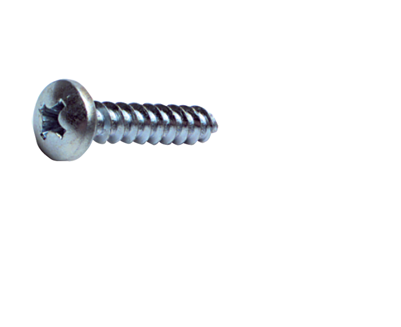 14 x 2-1/2 - Zinc Plated Heat Treated Alloy Steel - Sheet Metal Screws - Pan Phillips - Industrial Tool & Supply