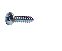 14 x 2-1/2 - Zinc Plated Heat Treated Alloy Steel - Sheet Metal Screws - Pan Phillips - Industrial Tool & Supply