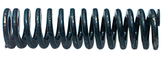 Die Spring - 7/16 x 7/32'' Wire Size, Fits Over Hole Size (2''), Fits Over Stud Size (1''), Solid Height (6-7/8'') - Industrial Tool & Supply