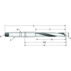 25010H-3IS45 T-A® Spade Blade Holder - Helical Flute- Series 1 - Industrial Tool & Supply