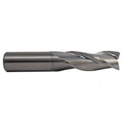 1/2 TuffCut Std. Length Center Cutting 3 Fl End Mill TiCN Coated - Industrial Tool & Supply
