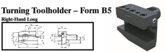 VDI Turning Toolholder - Form B5 (Right-Hand Long) - Part #: CNC86 25.5025 - Industrial Tool & Supply