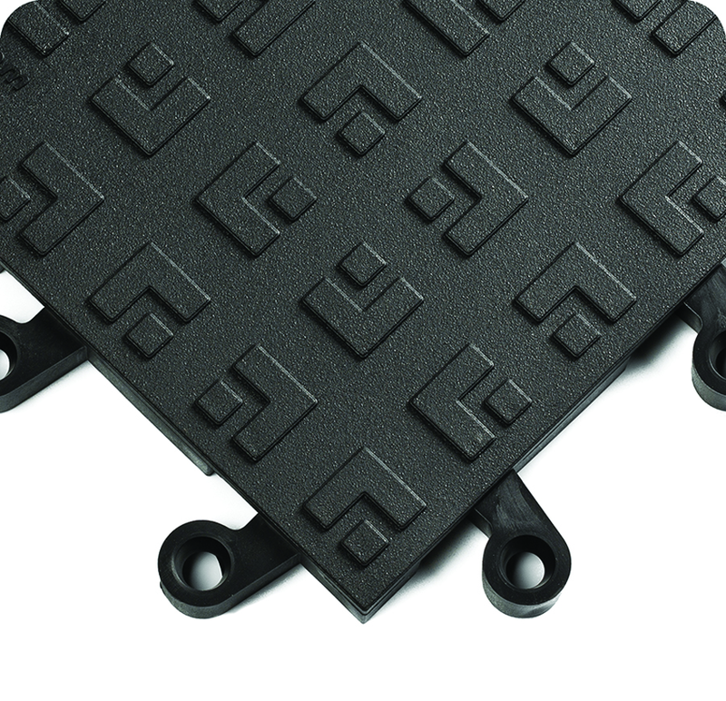 ErgoDeck Heavy Duty Solid Ergonomic 18" x 18" x 7/8" Thick (Black) - Industrial Tool & Supply