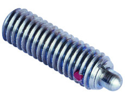 End Force Spring Plunger - 16.5 lbs Initial End Force, 68 lbs Final End Force (1-8 Thread) - Industrial Tool & Supply