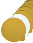 5" x No Hole - 400 Grit - Disc with Tab Gold - Industrial Tool & Supply