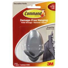 Command™ Graphite Double Hook - Industrial Tool & Supply