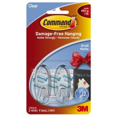 Command™ Small Clear Hooks wi - Industrial Tool & Supply