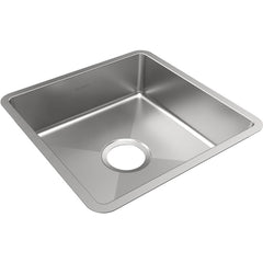 Sinks; Type: Undermount; Mounting Location: Countertop; Number Of Bowls: 1; Material: Stainless Steel; Faucet Included: No; Faucet Type: No Faucet; Depth (Inch): 5; Valve Design: No Valve