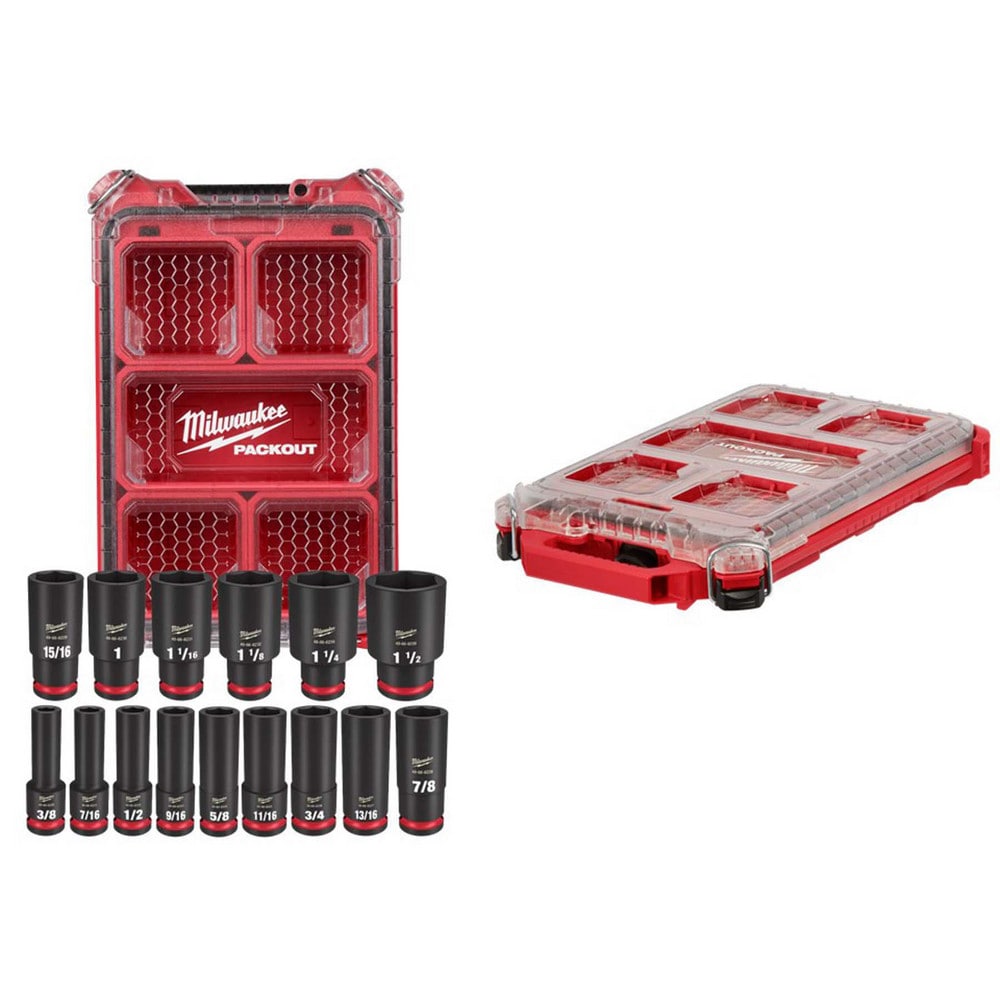 Socket Sets; Set Type: Impact; Drive Size: 1/2; Minimum Size (Inch): 0.3750