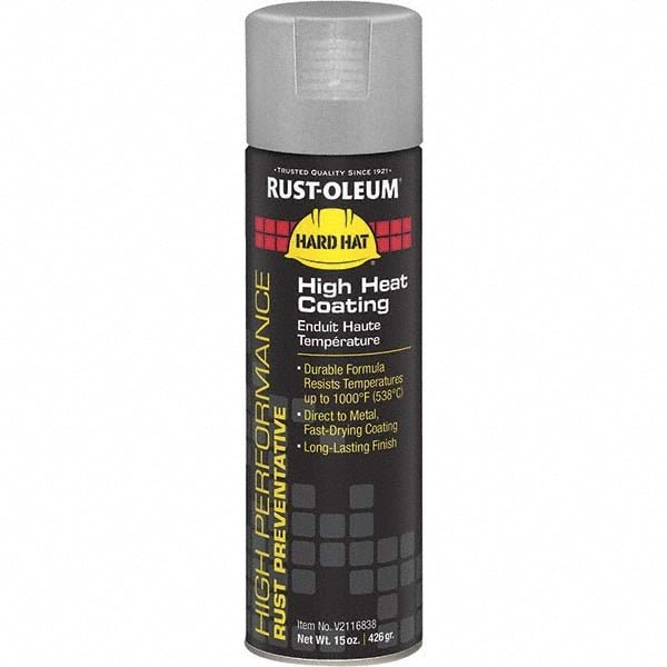 High Heat Spray Paint: Aluminum, Gloss, 15 oz