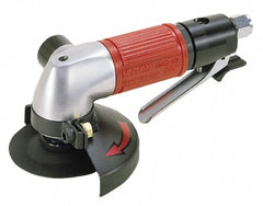 Air Angle Grinder: 4-1/2" Wheel Dia, 12,000 RPM