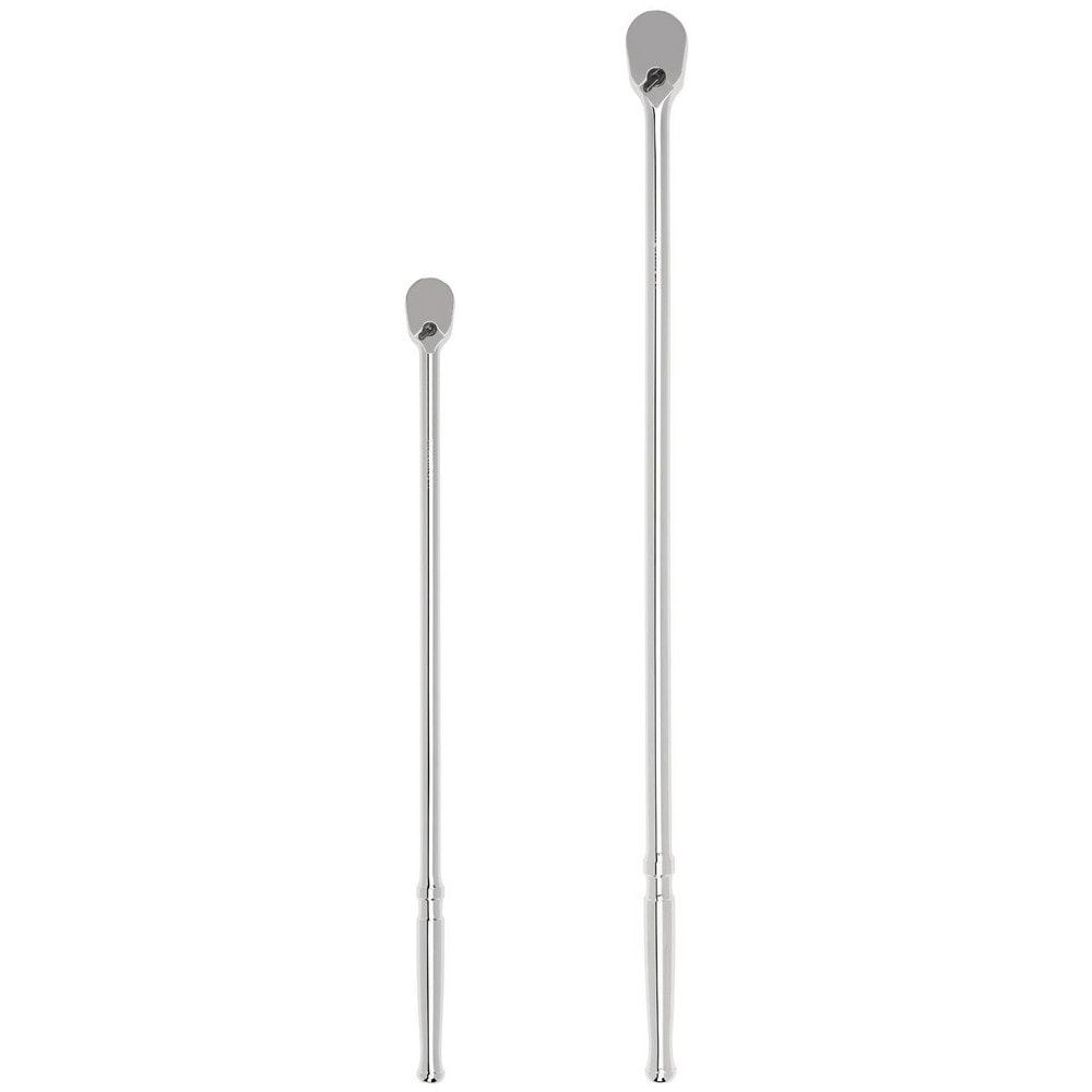 Ratchet Sets; Drive Size: 1/2 in, 3/8 in; Overall Length (Inch): 24, 18; Head Shape: Pear; Head Features: Compact; Head Style: Reversible, Fixed; Material: Steel; Handle Type: Compact; Finish: Full-Polished