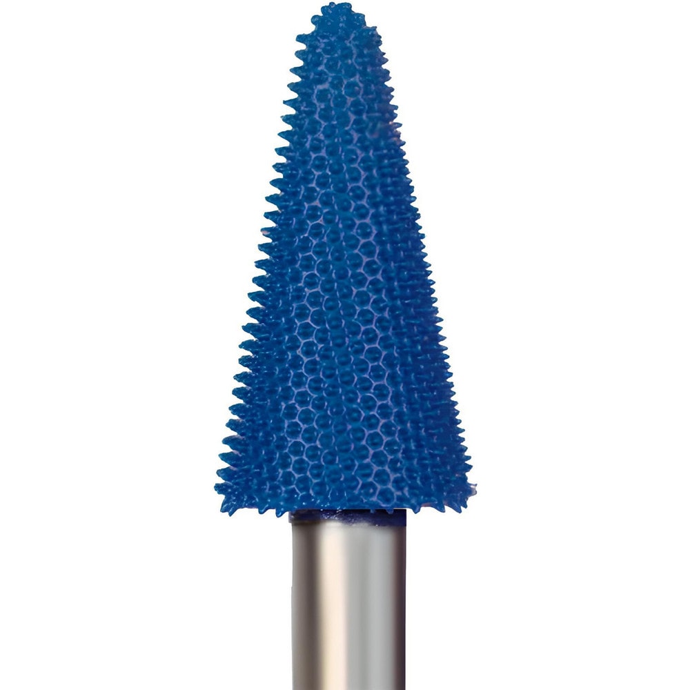 Abrasive Bur: 9/16" Cut Dia, Taper, Double Cut