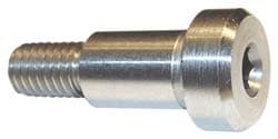 Shoulder Screw: 1/2" Shoulder Dia, 1" Shoulder Length, 3/8-16, 303 Stainless Steel, Hex Socket