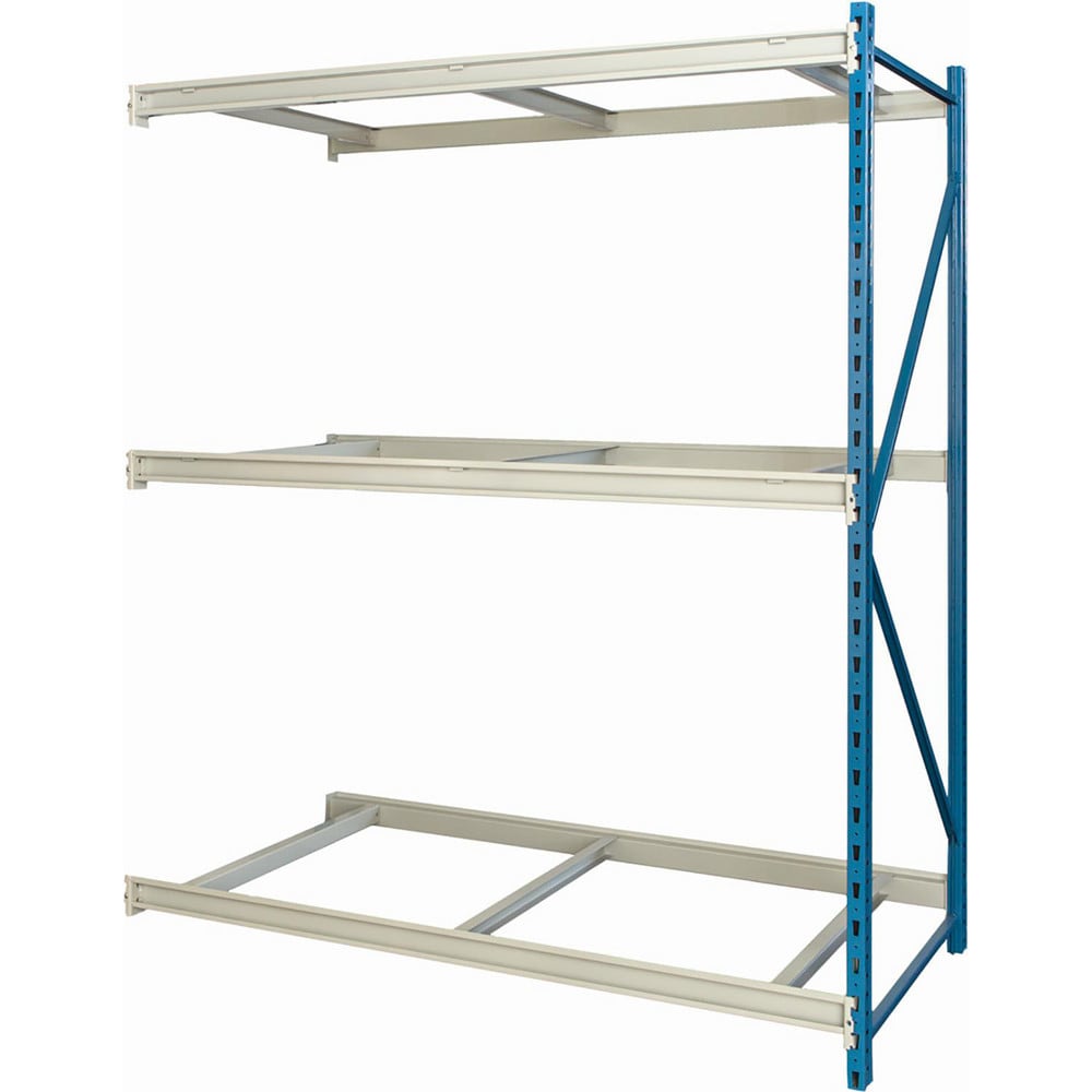 Storage Racks; Rack Type: Bulk Rack Add-On; Overall Width (Inch): 72; Overall Height (Inch): 123; Overall Depth (Inch): 24; Material: Steel; Color: Marine Blue, Light Gray; Finish: Powder Coated