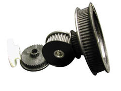 Timing Belt Pulleys; Pitch Diameter: 1.337 mm, 1.337 in; Face Width: 0.5 mm, 0.5 in