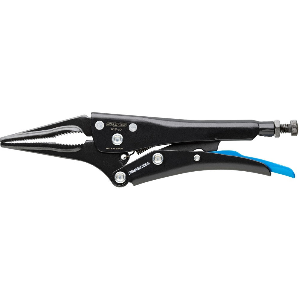 Locking Pliers; Jaw Texture: Serrated; Jaw Style: Long Nose, Straight, Locking; Overall Length Range: 10 in & Longer; Overall Length (Inch): 10