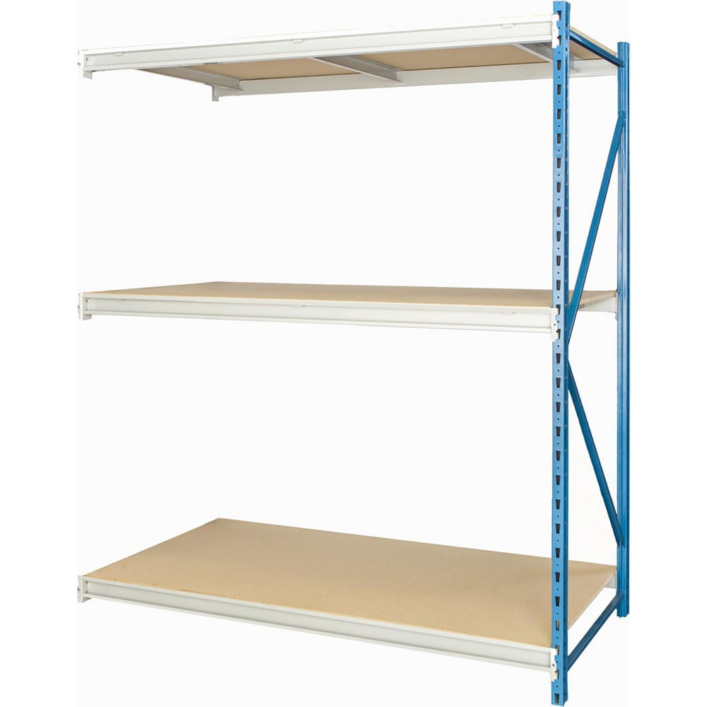 Storage Racks; Rack Type: Bulk Rack Add-On; Overall Width (Inch): 96; Overall Height (Inch): 123; Overall Depth (Inch): 48; Material: Steel; Color: Marine Blue, Light Gray; Finish: Powder Coated
