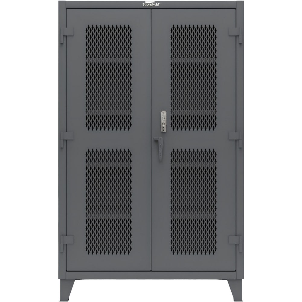 Steel Ventilated Storage Cabinet: 48" Wide, 24" Deep, 78" High