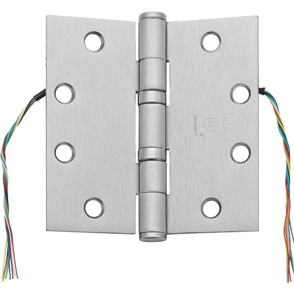 Commercial Hinges; Mount Type: Full-Mortise; Hinge Material: Steel; Length (Inch): 4-1/2; Finish: Satin Chrome; Door Leaf Height (Decimal Inch): 4.5000; Door Leaf Width (Decimal Inch): 2.2500; Frame Leaf Height (Decimal Inch): 4.5000