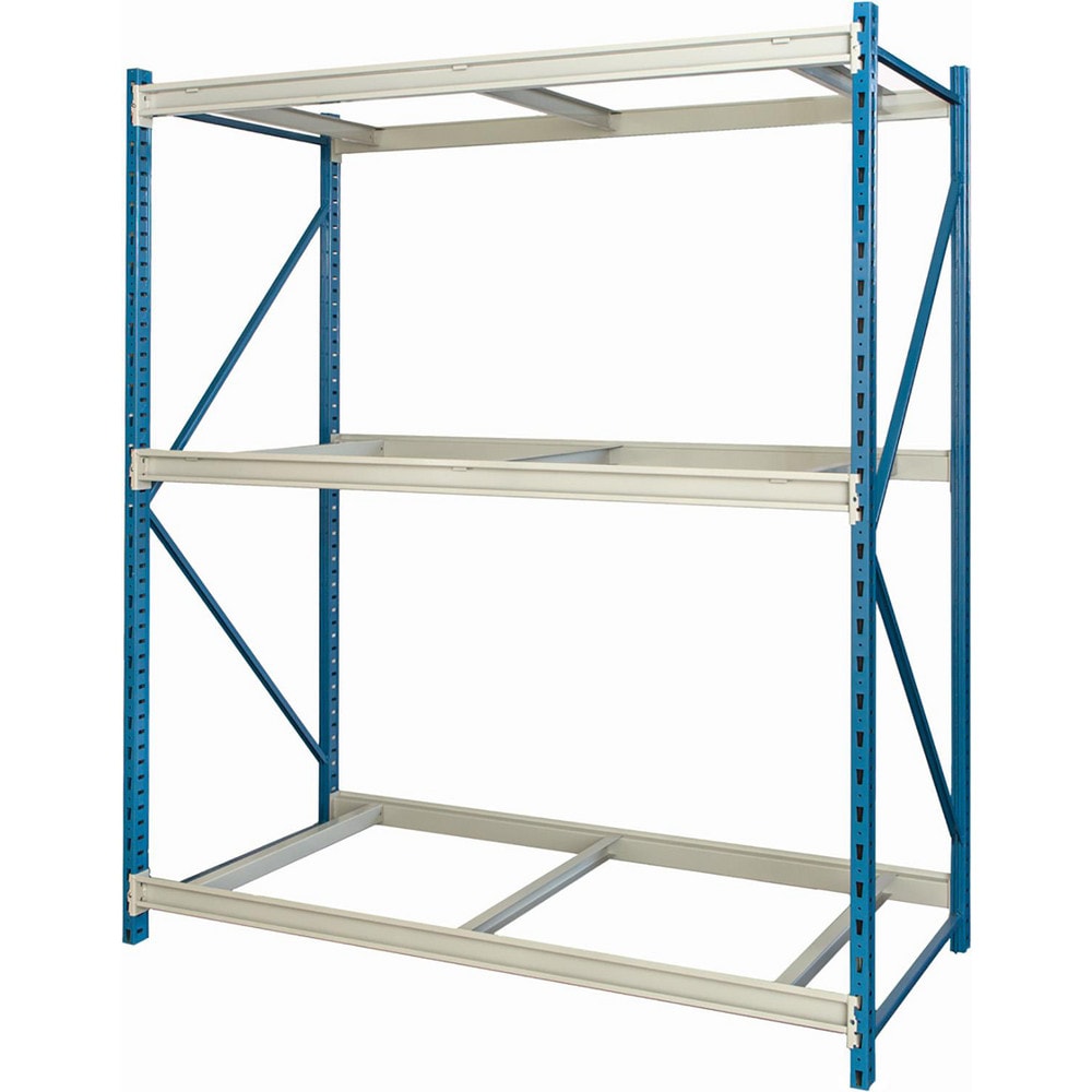 Storage Racks; Rack Type: Bulk Rack Starter Unit; Overall Width (Inch): 96; Overall Height (Inch): 87; Overall Depth (Inch): 36; Material: Steel; Color: Marine Blue, Light Gray; Finish: Powder Coated