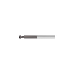 Corner Radius End Mill: 12.00 mm Dia, 10.00 mm LOC, 4.00 mm Radius, 2 Flute, Solid Carbide
