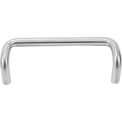 Pull-Type Handles; Handle Type: External; Material: Aluminum; Mount Type: Surface; Finish: Satin Aluminum Clear Anodized; Projection: 3.5; Handle Width: 2.5 in